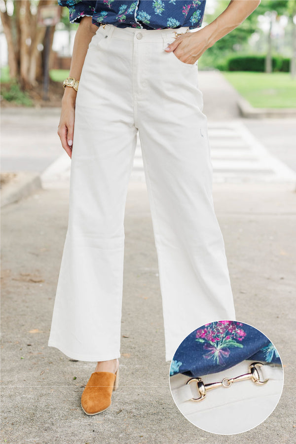 Sure Thing White Jeans
