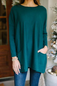 Loving My Life Emerald Green Pocket Tunic