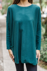 Loving My Life Emerald Green Pocket Tunic