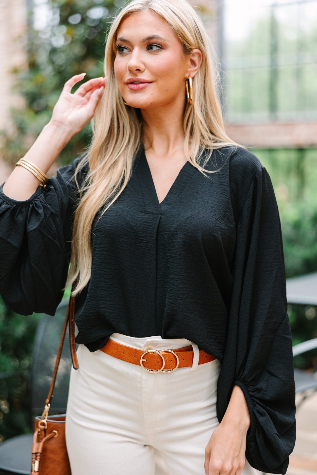 トップス Agatha blouse set up black andmary ANDMARY】Agatha blouse set up