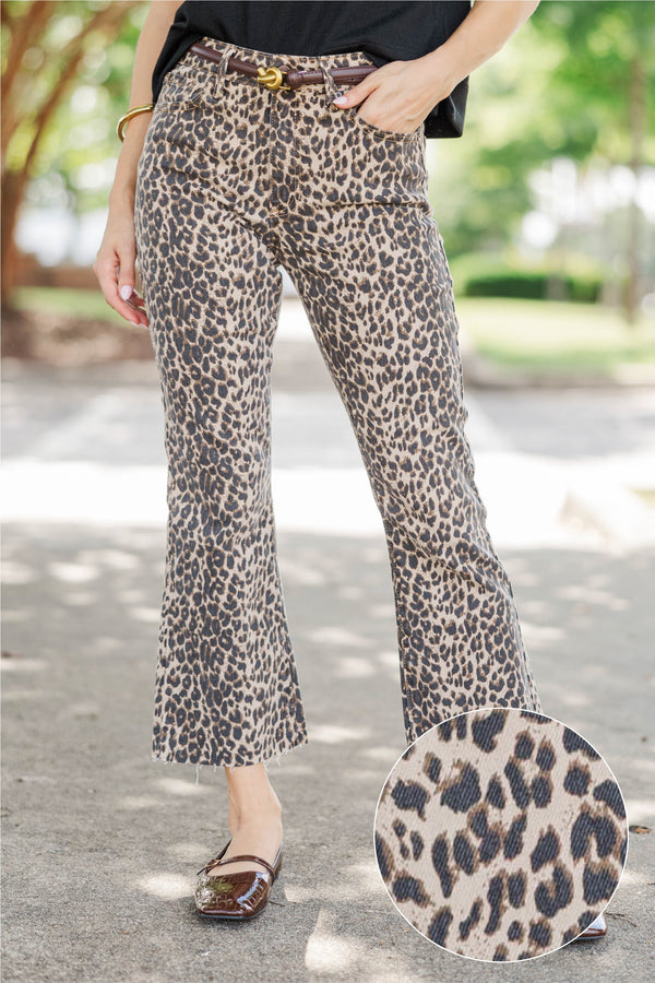 Just Black Denim: Nothing Ordinary Brown Leopard Jeans