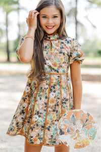 Girls: Style Archive Orange Floral Dress