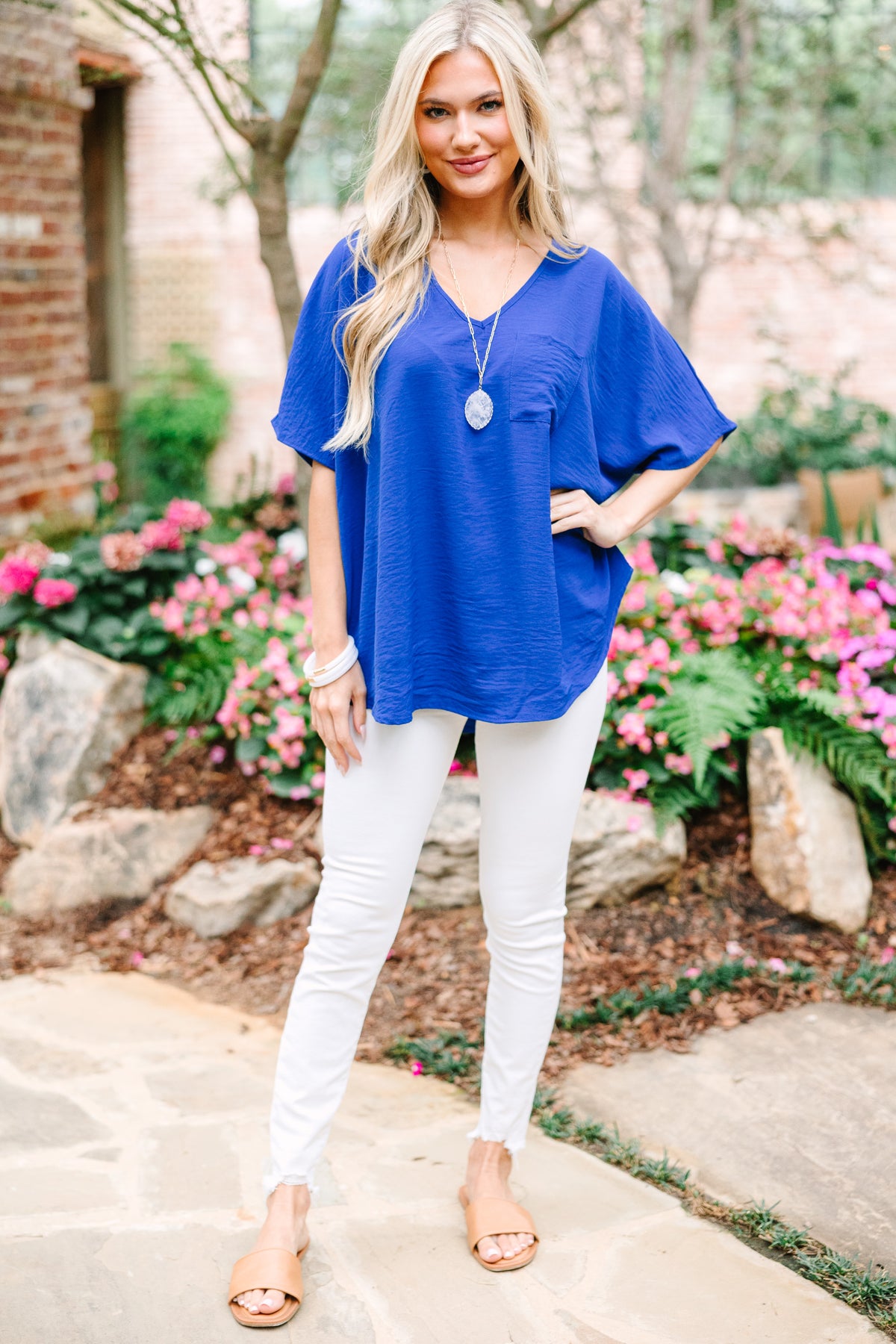 cute royal blue tops