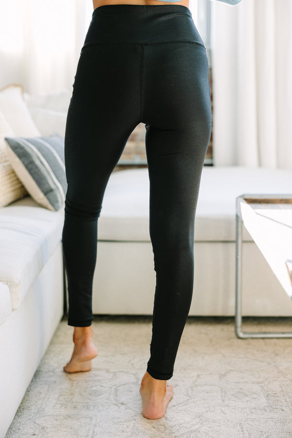 Popular Phrase High Waist Faux Leather Legging in Black • Impressions  Online Boutique