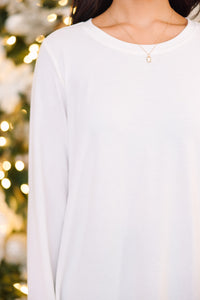 Won't Let You Down Ivory White Classic Top