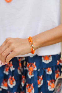 The Justine Orange Bracelet Set