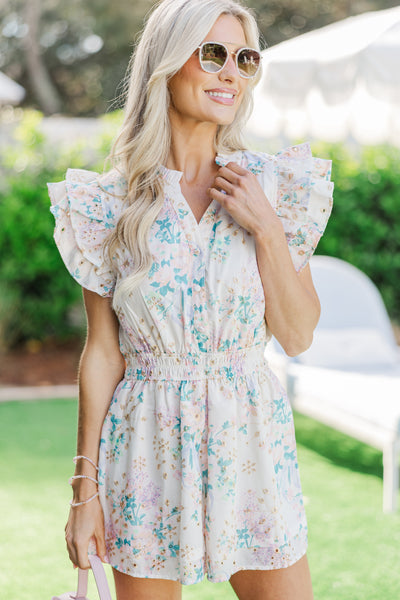 Wild Love Cream Eyelet Romper – Shop the Mint