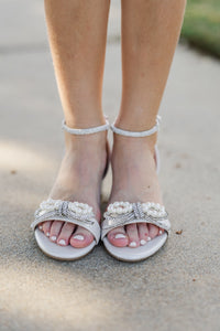 Girls: The Lyla Ivory Bow Sandals