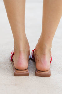 Walk On Red Georgia Slide Sandals