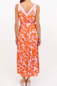 South Florida Sun Orange Floral Dress
