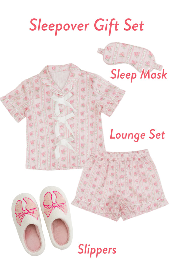Girls: Sleepover Pink Ditsy Floral Gift Set