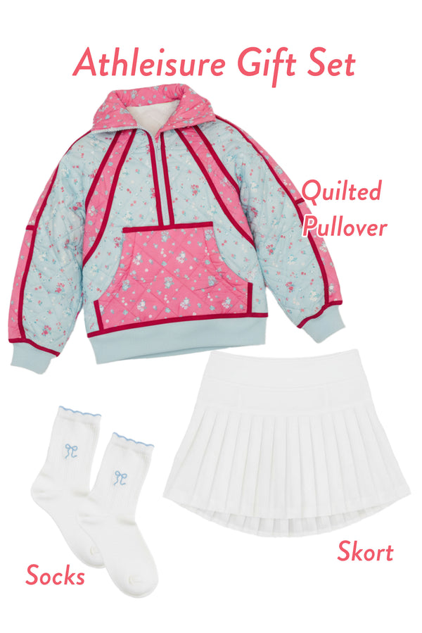 Girls: Athleisure Fuchsia Ditsy Floral Gift Set