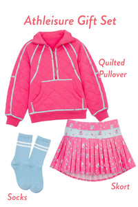 Girls: Athleisure Pink Colorblock Gift Set