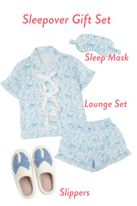 Girls: Sleepover Light Blue Toile Gift Set