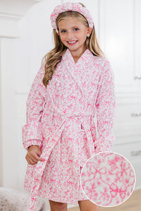Girls: The Self Care Pink Toile Robe