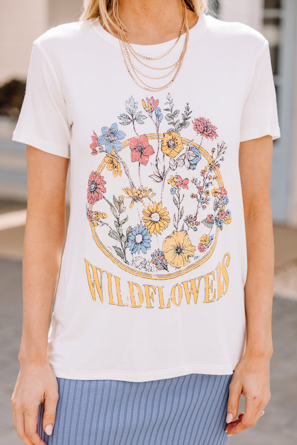 floral graphic tee
