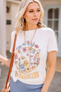 floral graphic tee