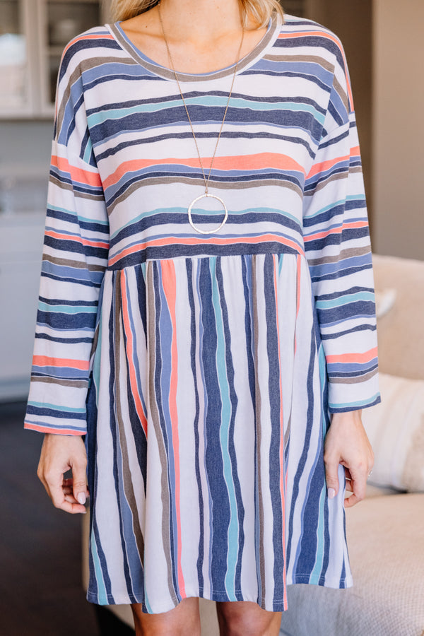 striped babydoll dress