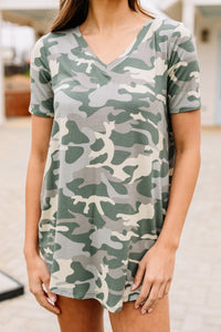 camo short sleeve top