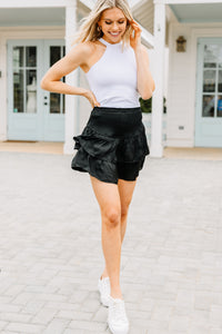 smocked ruffled skort