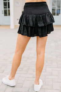 smocked ruffled skort