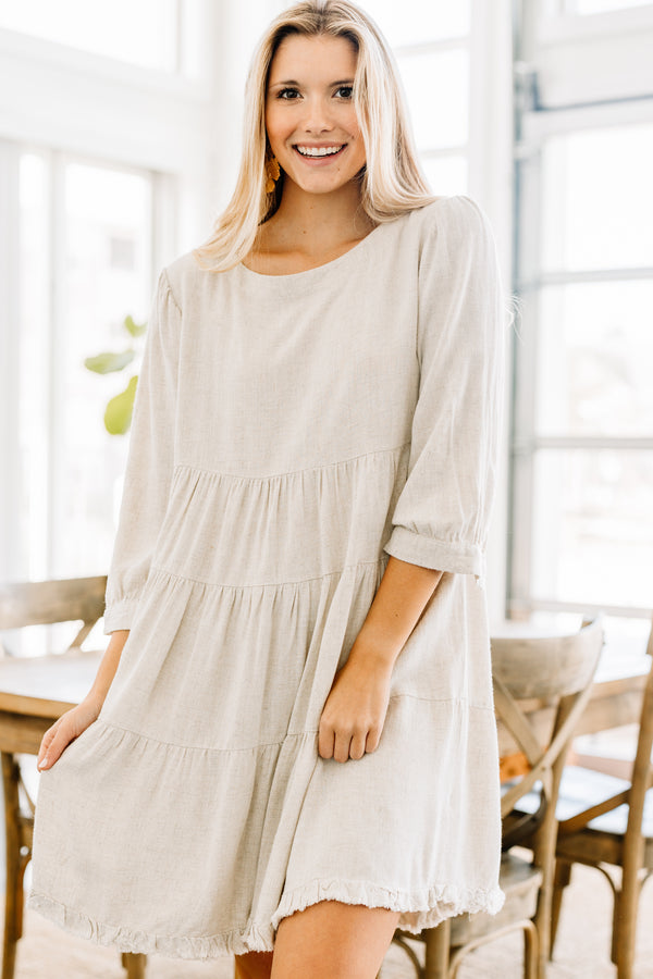 linen babydoll dress