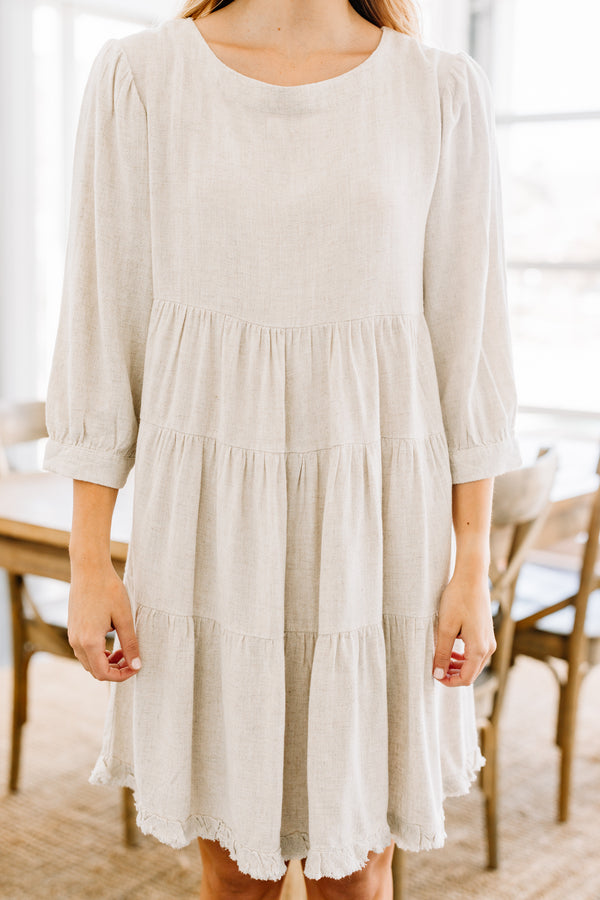 linen babydoll dress