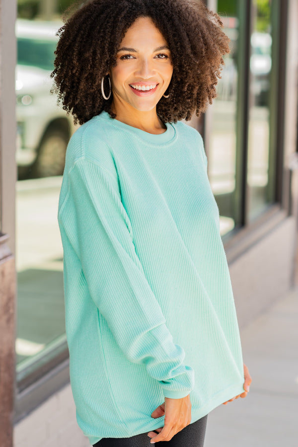 The Mint Julep Boutique Get Together Corded Sweatshirt