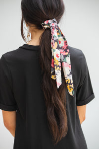 floral scrunchie scarf