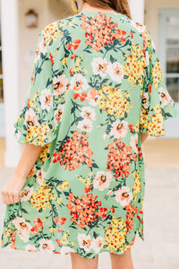 floral bright kimono