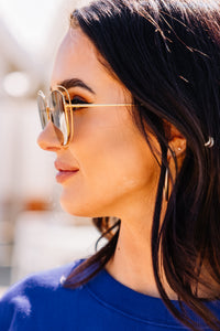 Golden Hour Gold Sunglasses