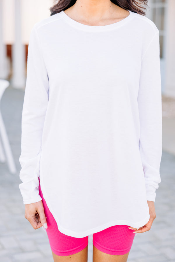 casual white tunic