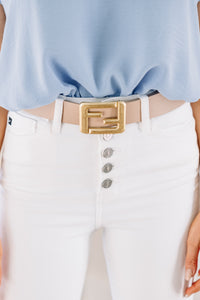 Feel Your Love Taupe Brown Belt