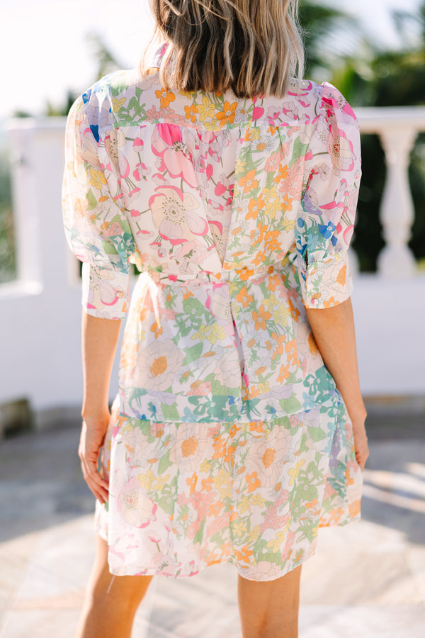 You Have My Attention White Floral Dress – Shop the Mint