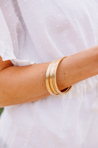 gold bangle set