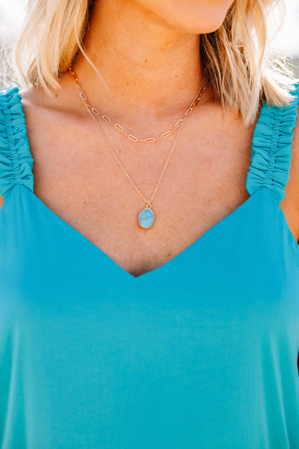 turquoise pendant necklace