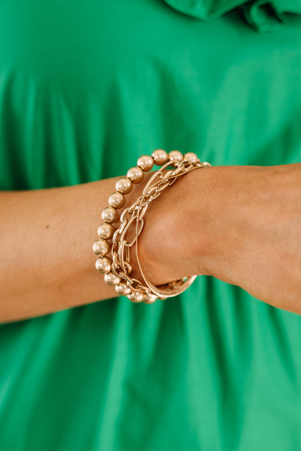 multi-strand chain bracelet