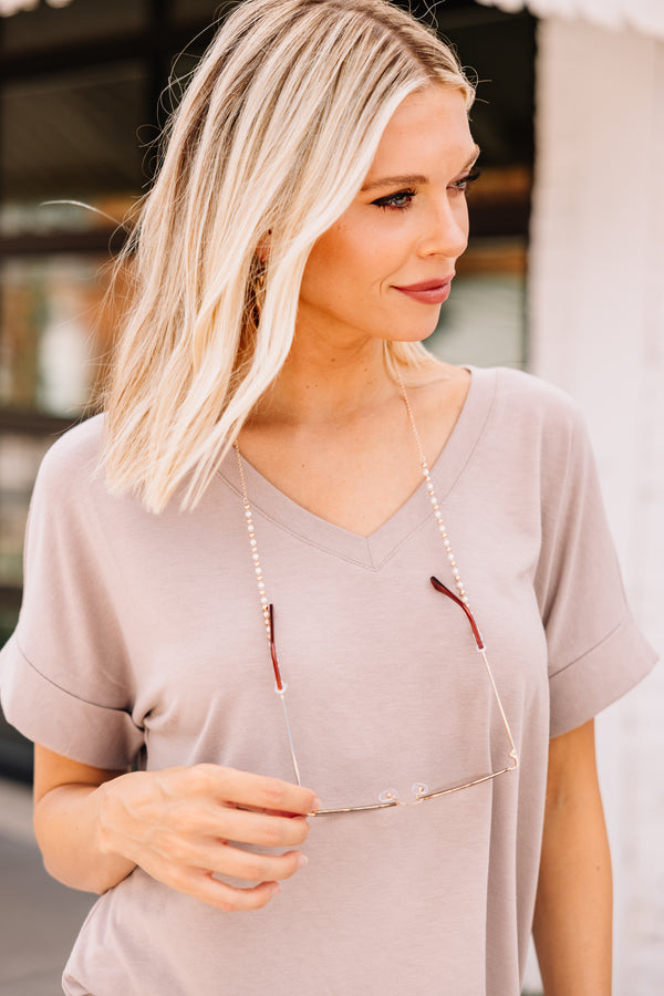 white beaded chain 