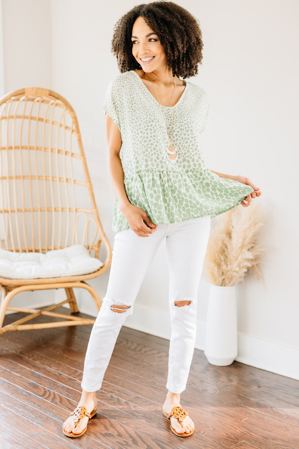 green spotted top