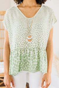 green spotted top