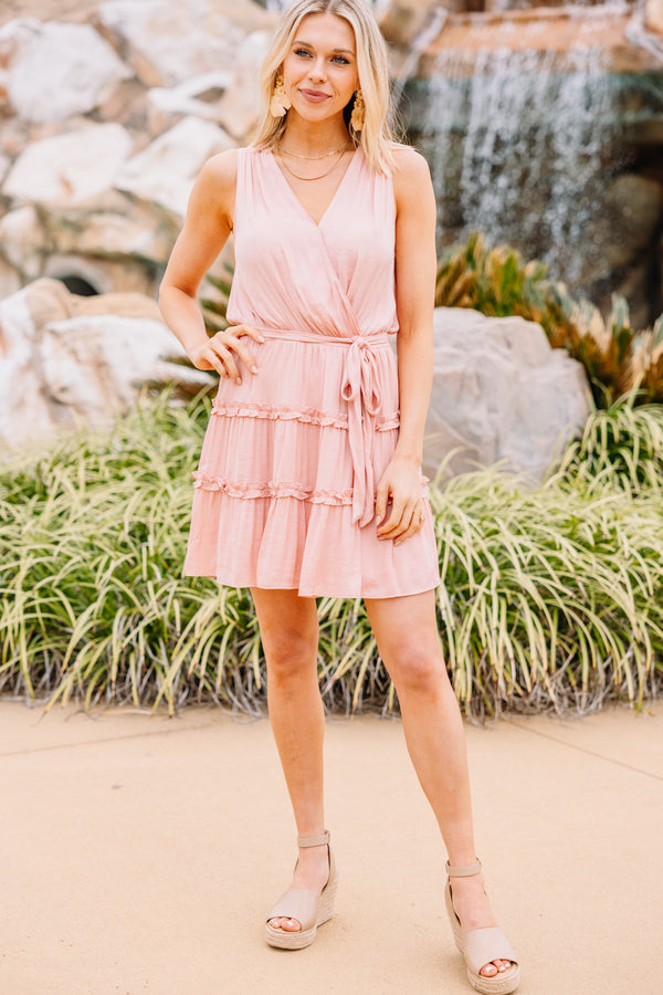 ruffled tank dress