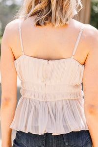 pleated chic tank