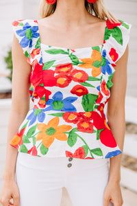 bold colorful blouse