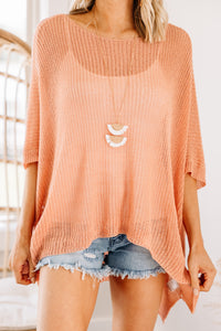 loose knit pink sweater