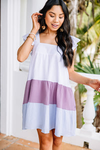 colorblock cotton dress