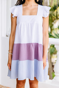 colorblock cotton dress