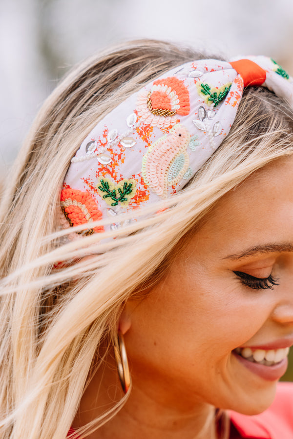 floral beaded headband