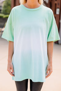 green ombre tee