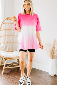 On The Move Fuchsia Pink Ombre Top