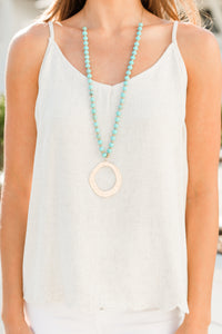 It's All You Oatmeal White Scalloped Linen Tank